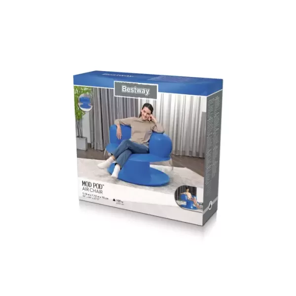 Надувное кресло "Mod Pod Air Chair" 112x112м x70см, 2 цвета, Bestway 75138 BW
