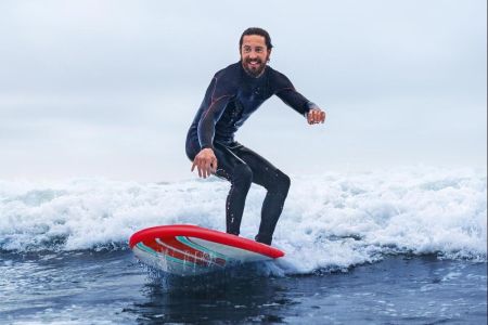 SURF-доска "Compact Surf 8" 243x57x7см, насос, лиш, киль, ремнабор, сумка, до 90кг, Bestway 65336 BW