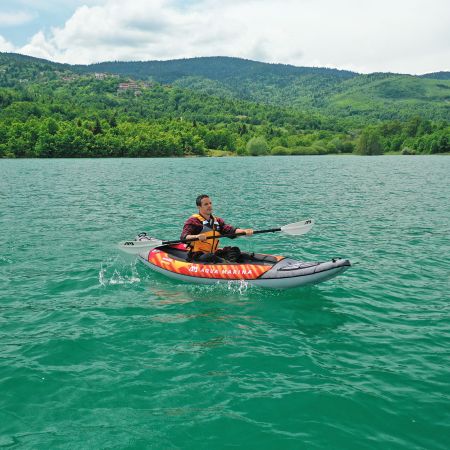 Надувной каяк "Memba-330" 330x90см, весло, сиденье, киль, сумка, до 110кг, Aqua Marina ME-330