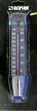 Термометр-стандарт со шнурком, цвет черный DELPHIN, Chemoform 2500004DP