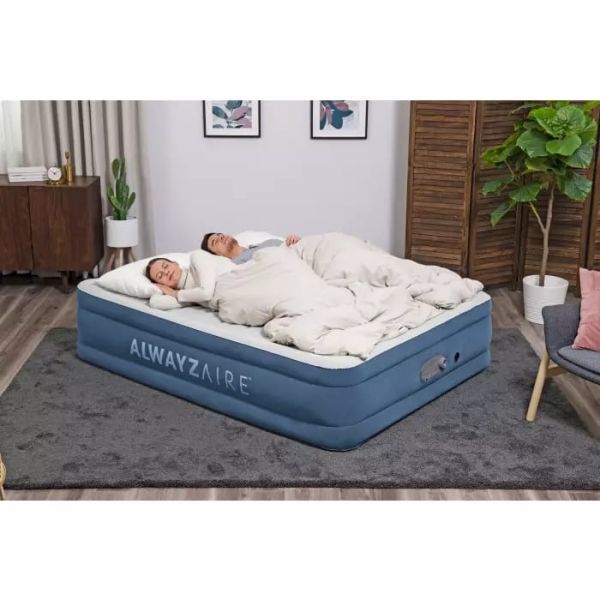 Надувная кровать 152х203х46см "AlwayzAire" встр.насос 220В с автоподкачкой, до 300кг, Bestway 67624 BW