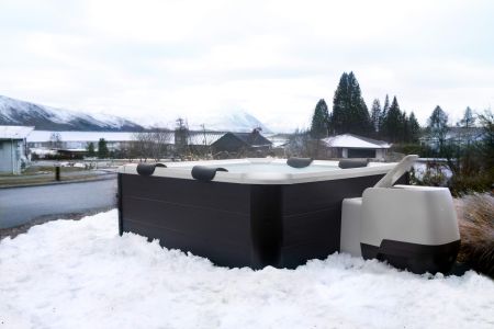 СПА-бассейн 180х180х65см "Oslo Aero Plus", квадратный,  гидромассаж, аэромассаж.(4 коробки A.B.C.D), MSpa F-OS063WAP