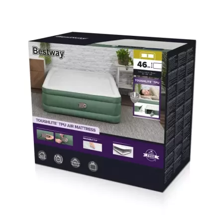 Надувная кровать "ToughLite" 203х152х46см, встр.насос 220В, до 300кг, Bestway 69646 BW