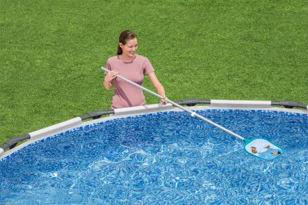 Набор для чистки бассейна (сачок, щетка, ручка 174см), Bestway 58013 BW