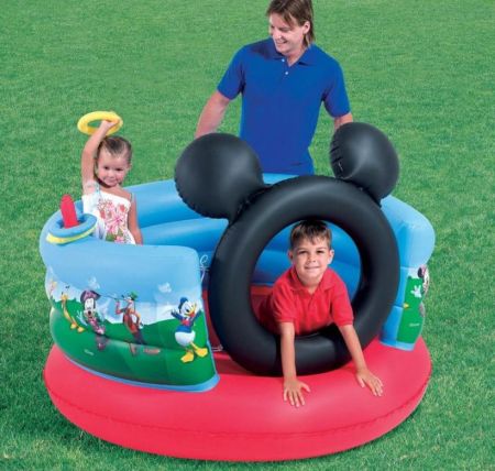 Игровой центр-батут 152х130см "Микки Маус" до 65кг, 3-6 лет, Bestway 91012 BW