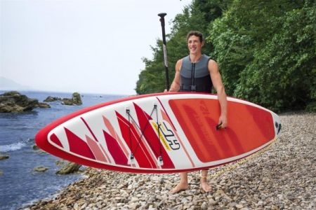 SUP-доска "Fastblast Tech" 381x76x15см, насос, весло, лиш, ремнабор, сумка, до 120кг, Bestway 65343 BW