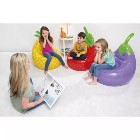 Надувное детское кресло "Фрукты" 3-10 лет, 3 вида, Bestway 75066 BW