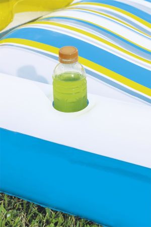 Детский надувной бассейн 279х234х48см с шезлонгом, 340л, от 2 лет, Bestway 54168 BW