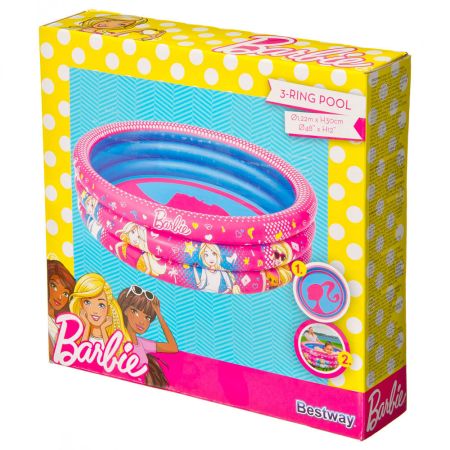 Детский надувной бассейн 122х30см "Barbie" 200л, от 2 лет, Bestway 93205 BW