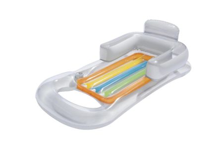 Надувной матрас-кресло для плавания 161х84м с окном, до 90кг, 2 цвета, Bestway 43028 BW