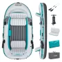 Надувная лодка "Adventure Elite X4 Raft Set" 315х165см, алюм.вёсла, насос 62086, до 500кг, Bestway 65158 BW