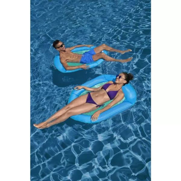 Надувной матрас-кресло для плавания 106х95х16см с сеткой, до 90кг, Bestway 43551 BW