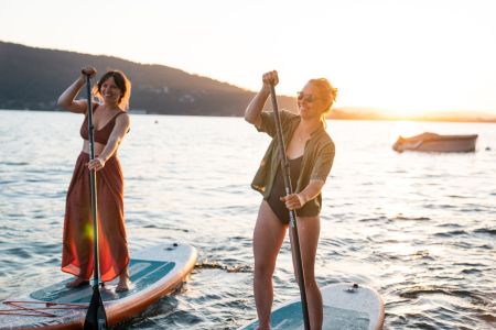 SUP-доска All-Round iSUP Tropic 10'2 310х79х12см, насос, алюм. весло, лиш, киль, сумка, до 110 кг, Aqua Marina PA-25T310