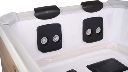 СПА-бассейн 160х160х65см "Oslo Amber" 850л, квадратный,  гидромассаж, аэромассаж.(4 коробки A.B.C.D), MSpa F-AM063W