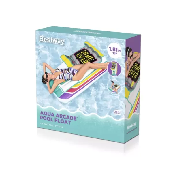 Надувной матрас для плавания 181х112см "Aqua Arcade", до 100 кг, Bestway 43851 BW