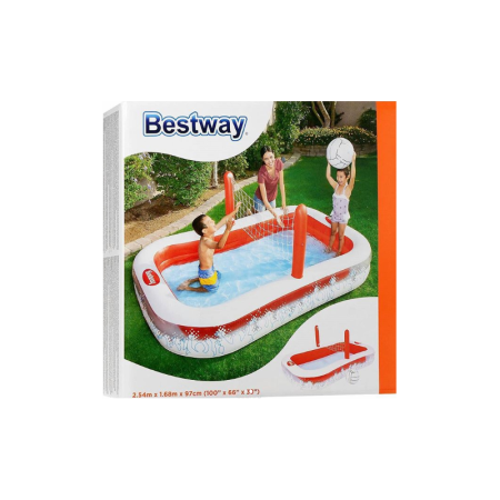 Игровой бассейн 254х168х97см "Волейбол" с мячем и сеткой, 636л, Bestway 54125 BW