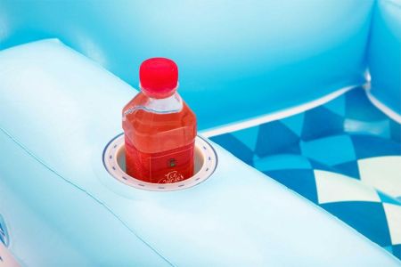 Надувной матрас-шезлонг для плавания 231х107см (198х93х84см) "Cool Days" с подстаканником, до 90кг, Bestway 43130 BW