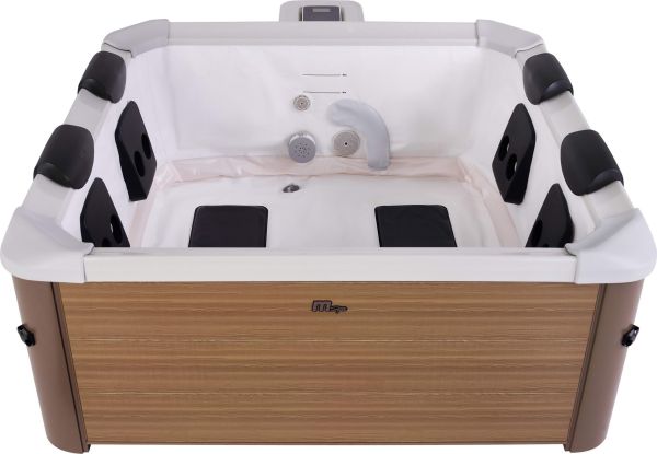 СПА-бассейн 160х160х65см "Oslo Amber" 850л, квадратный,  гидромассаж, аэромассаж.(4 коробки A.B.C.D), MSpa F-AM063W