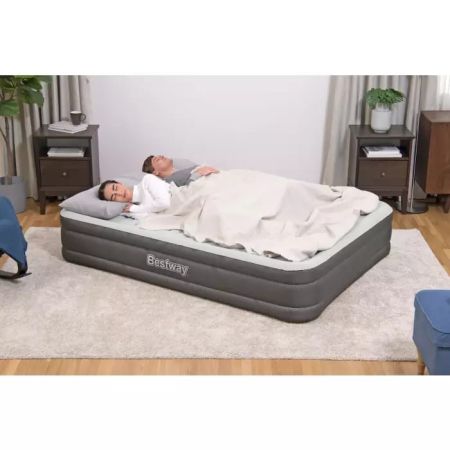 Надувная кровать 152х203х36см "Fortech Air" встр.насос 220В, до 300кг, Bestway 69133 BW