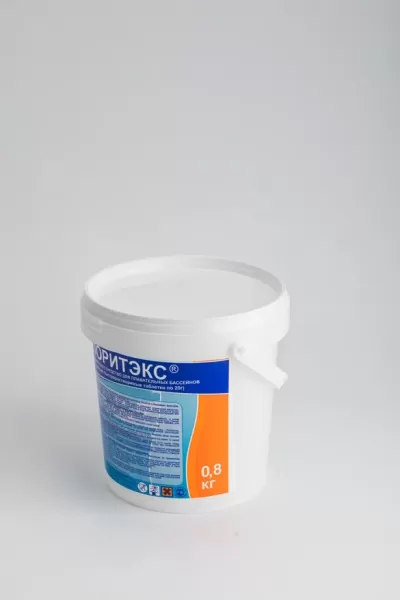 ХЛОРИТЭКС, 0,8кг ведро, табл.20гр, средство для текущей и ударной дезинфекции воды, Маркопул Кемиклс М41