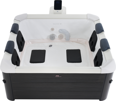 СПА-бассейн 160х160х65см "Oslo" 850л, квадратный,  гидромассаж, аэромассаж.(4 коробки A.B.C.D), MSpa F-OS063W