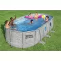 Каркасный бассейн Power Steel 549х274х122см, "Камень" 13430л, фил.-нас 5678л/ч, лестн, тент, Bestway 56716 BW