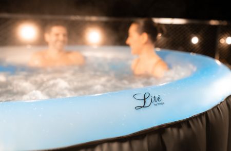 СПА-бассейн 204х70см "Glow" 930л, круглый, аэромассаж, Led-подсветка, MSpa LR062U-GL