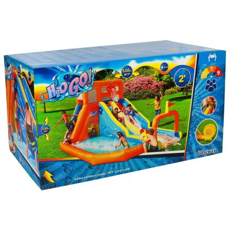 Водный игровой-центр 505х340х265см с разбрызгивателем и горкой, до 490кг, 5-10 лет, Bestway 53305 BW