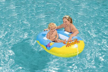 Надувная лодочка 137х89см "Крабики" 3-6 лет, Bestway 34009 BW
