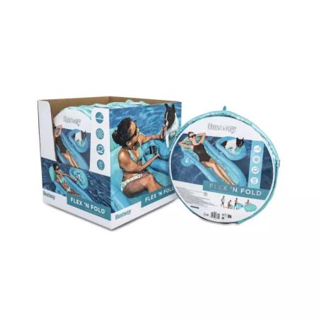 Надувной матрас-плот для плавания 171х94х16см "Flex 'n Fold" комплект с плотиком для животного, Bestway 43553 BW