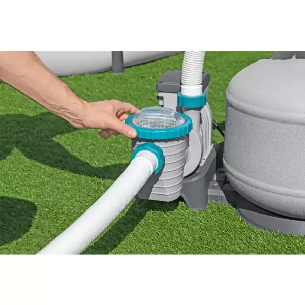 Песочный фильтр-насос 6056л/ч, резервуар для песка 9кг, фракция 0.45-0.85мм, Bestway 58497 BW