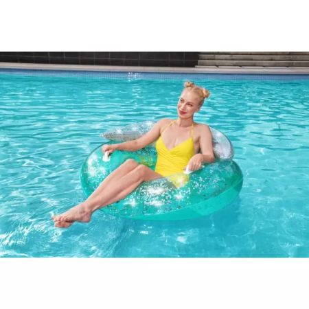 Надувной круг "Блеск" 117х117см, со спинкой, от 10 лет, Bestway 43509 BW
