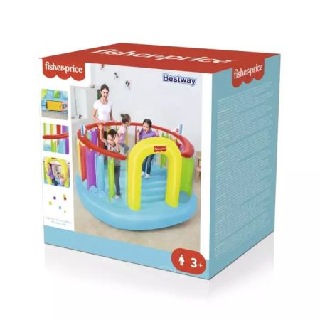 Игровой центр-батут 226х175х138см "Fisher Price" встр.нас. 220В, до 85кг, от 3 лет, Bestway 93561 BW