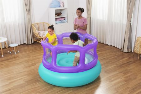 Игровой центр-батут 152x152x84см "Laugh 'n Leap" , от 3 лет, до 55 кг, Bestway 52646 BW