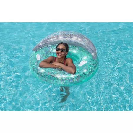 Надувной круг "Блеск" 117х117см, со спинкой, от 10 лет, Bestway 43509 BW