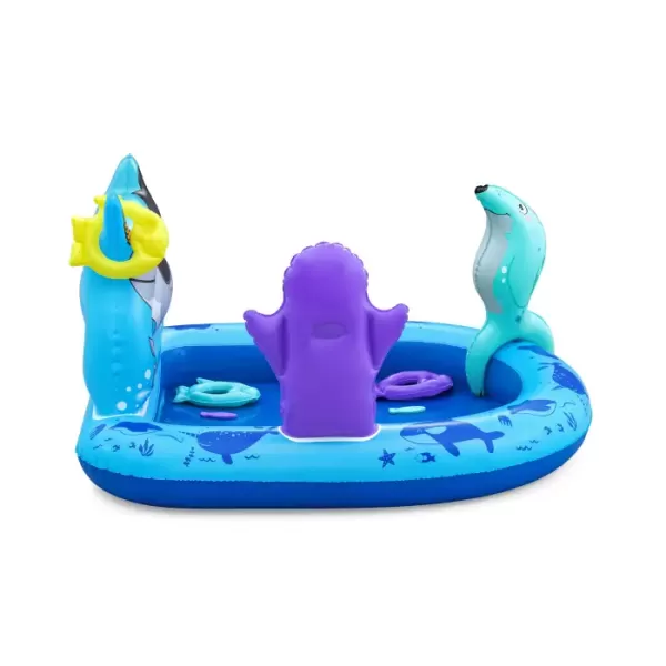Детский надувной бассейн 134x131x73cм "Polar Pals" с игрушками, 84 л, от 2 лет, Bestway 53156 BW