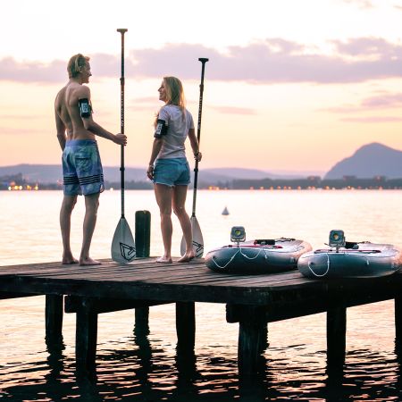 SUP-доска "BT-24GL" 315х79х15см, Ambient Light System, киль, лиш, до 140кг, Aqua Marina BT-24GL