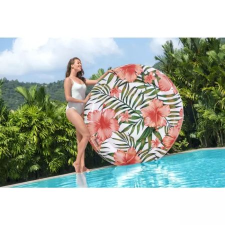 Надувной матрас-остров для плавания 158см "Тропические пальмы" до 90кг, Bestway 43410 BW