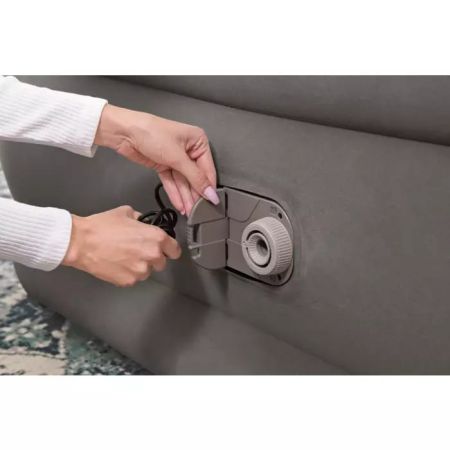 Надувная кровать 152х203х56см "Tritech Fashion Flock" встр.нас. 220В, до 300кг, Bestway 6713E BW