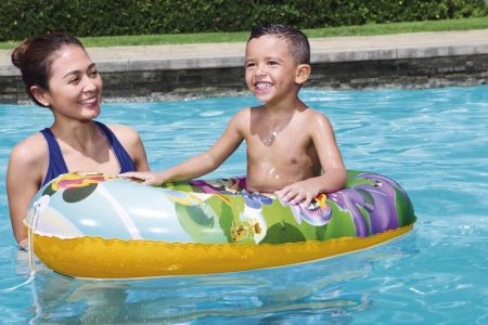 Надувная лодочка 102х69см "Mickey Mouse" с окошком, 3-6 лет, Bestway 91003 BW