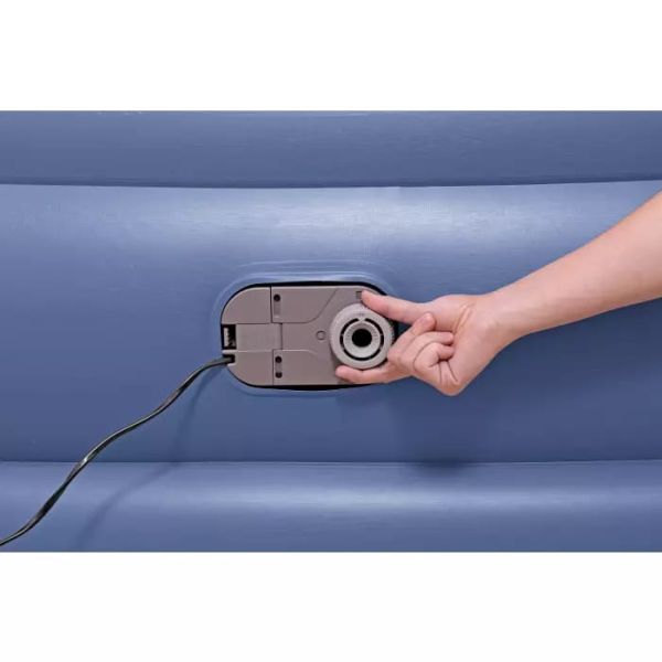 Надувная кровать 152х203х56см с подголовником, встр.насос 220В, до 300кг, Bestway 67614 BW