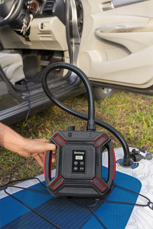 Насос электрический для SUP-досок 12В от прикуривателя, повыш.давления, 300 л/мин, 3 насадки, Bestway 62265 BW