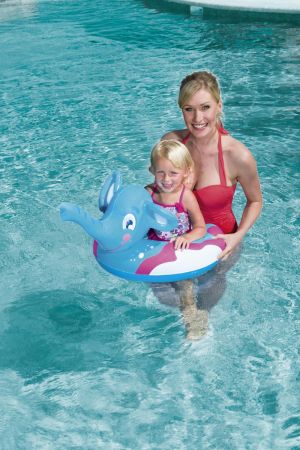 Надувной круг 69х61см "Слоник" с брызгалкой, 3-6 лет, Bestway 36116 BW