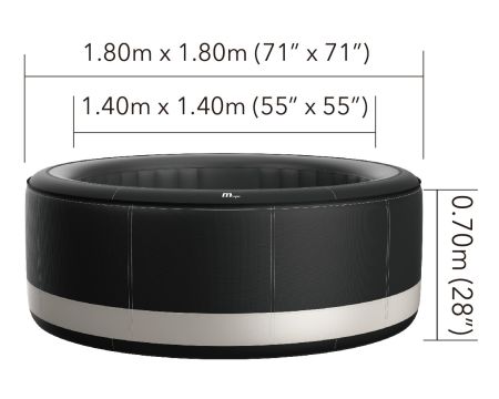 СПА-бассейн 180х70см "Camaro" 700л, круглый, аэромассаж, MSpa P-CA049