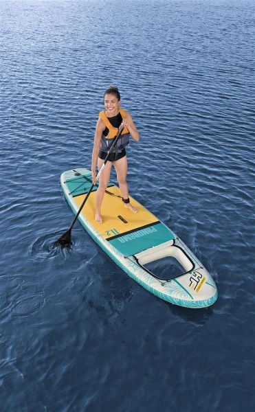 SUP-доска "Panorama" 340х89х15см, насос, весло, лиш, ремнабор, сумка, до 150кг, Bestway 65363 BW