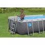 Каркасный прямоугольный бассейн Power Steel 488х244х122см, 11532л, фил.насос 3028л/ч, лестница, тент, Bestway 561MB BW