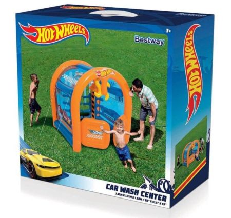 Игровой центр 191х173х203см "Hot Wheels Автомойка" с разбрызгивателем, от 2 лет, Bestway 93406 BW