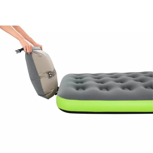 Надувной матрас 99х188х22см "Roll & Relax" с сумкой-насосом, до 150кг, Bestway 67619 BW