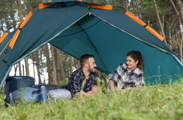 Палатка 4-местная "Alpine Dome 4 Tent" (70+210+70см)x240x138см, полиэстер 190Т, 2000мм, 110гр/м2 РЕ, Bestway 68142 BW