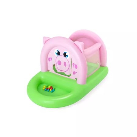 Игровой центр-батут 239х162х137см "Свинка" с мячами (15шт), до 55кг, 3-6 лет, Bestway 52345 BW